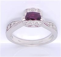 Anello Guerretta Gioielli Donna in Oro bianco Rubino 0.58 Ct 5038-14 - 5038-14